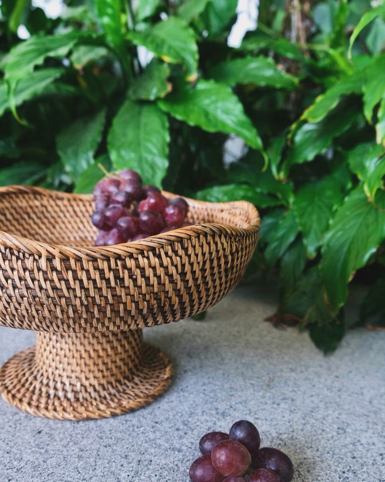 Raised Rattan Tray