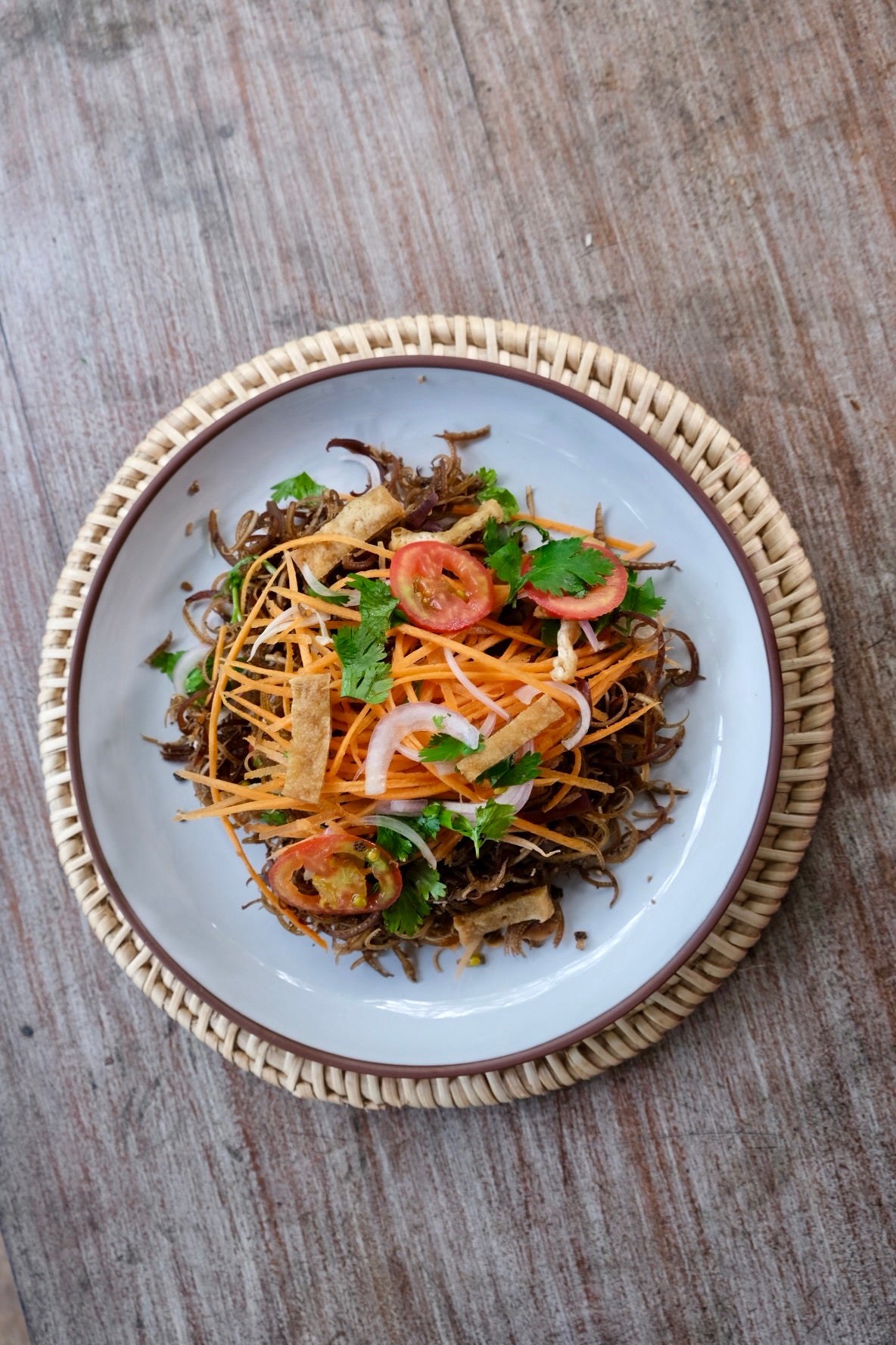 Burnt Terracotta Raised Dinner Plate