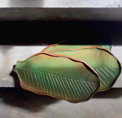 Island Palm Leaf Platter